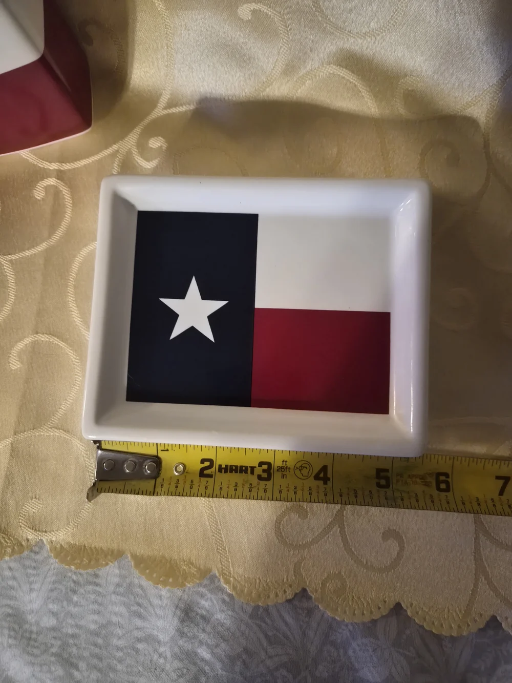 Texas Flag Ceramic Bathroom Dishes - Set of 2